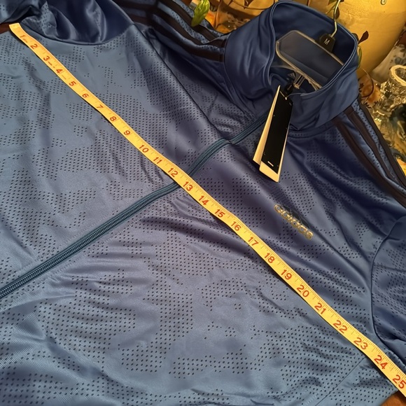 Adidas blue and black track performance jacket NWT XL - Picture 10 of 12